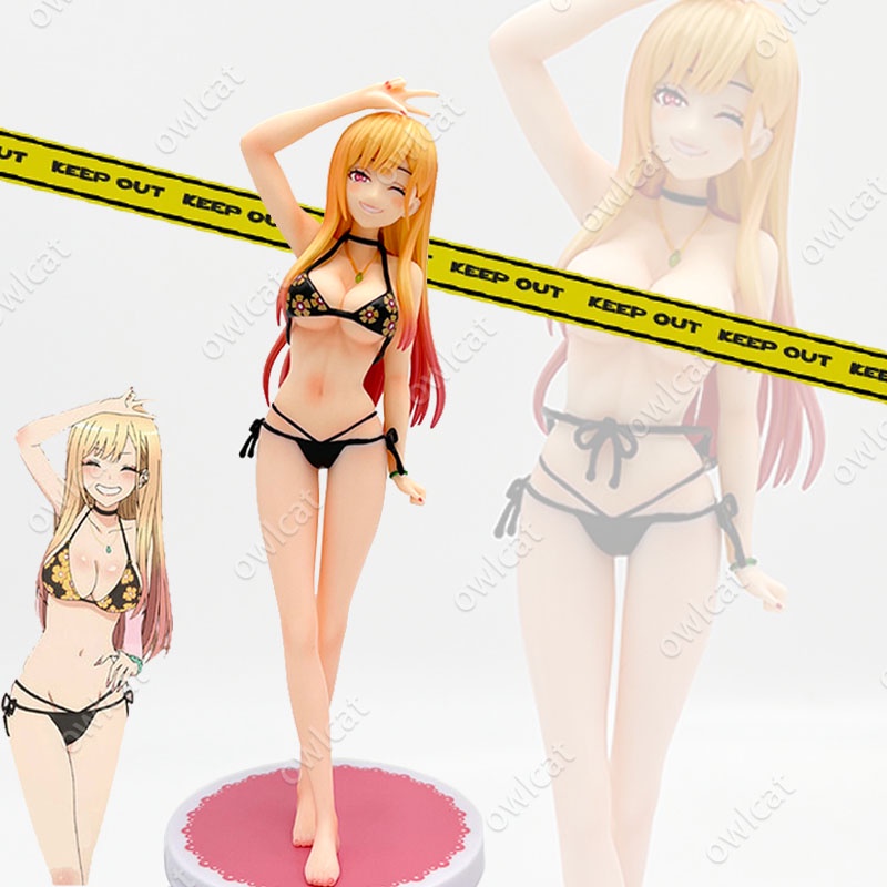 Mô Hình Nhân Vật My Dress-Up Darling Marin Kitagawa  23cm Anime Marine JK Coser Cosplayer Figure Packed in Box Bikini Model Sono Bisque Doll Wa Koi Wo Suru