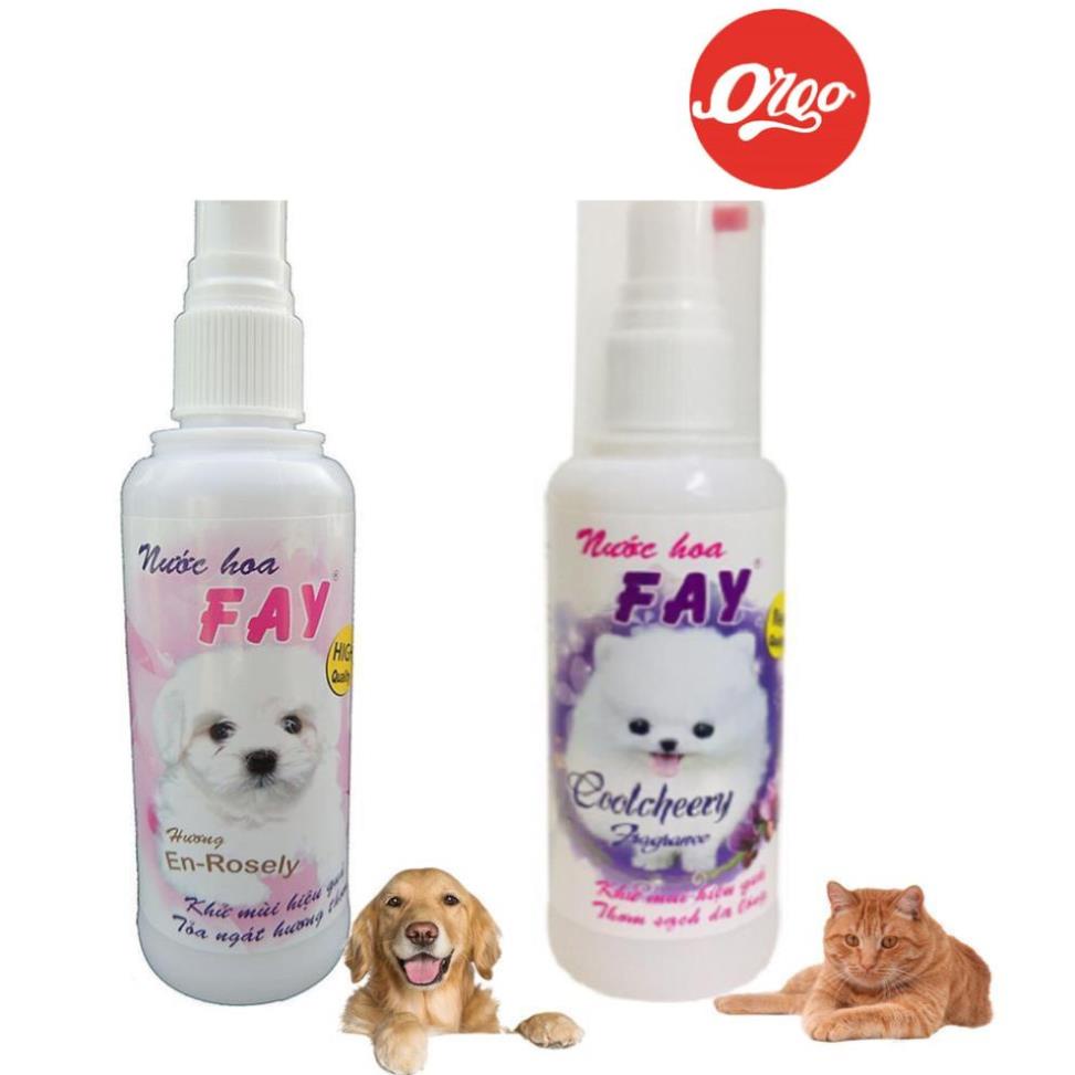 Orgo- Nước hoa chó mèo 90ml (4 loại) XC-Pet Nước hoa Fay CoolCheery En-Rosely cho thú cưng