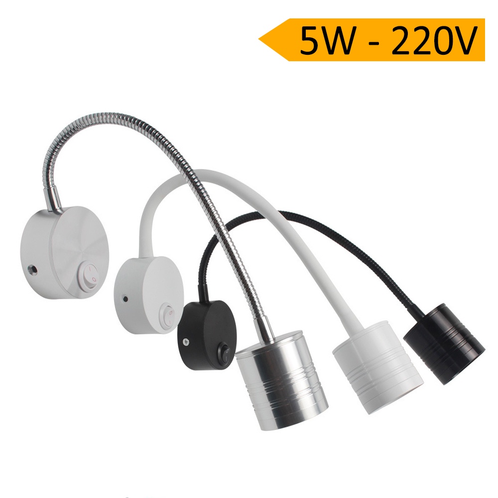 Đèn rọi Led gắn tường 5W-220V Soi tranh trang trí, Đọc sách, học tập, Làm việc,