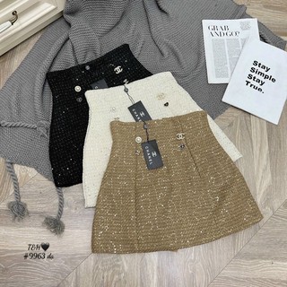 Chân váy dạ dáng A tag ngọc