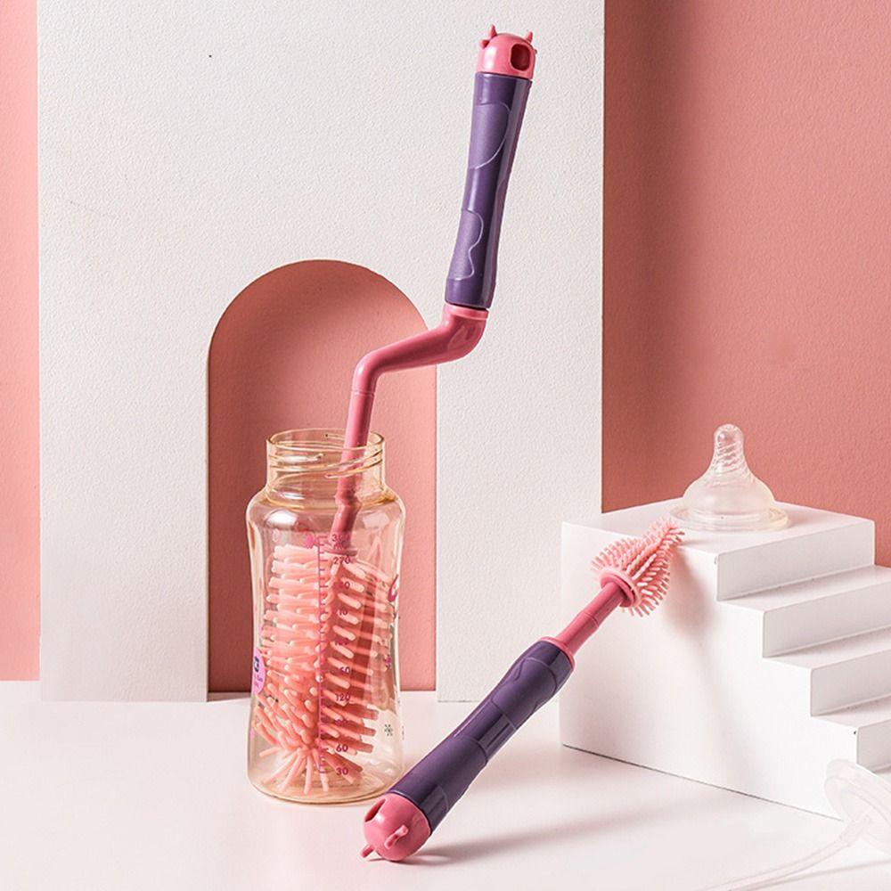 Bàn Chải Silicone Đầu Mềm Vệ Sinh Núm Vú Giả Cho Bé