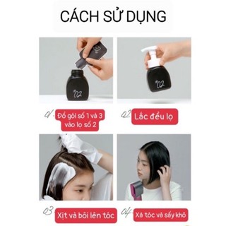 THUỐC GỘI NHUỘM TÓC DẠNG BỌT HELLO BUBBLE MISE EN SCENE