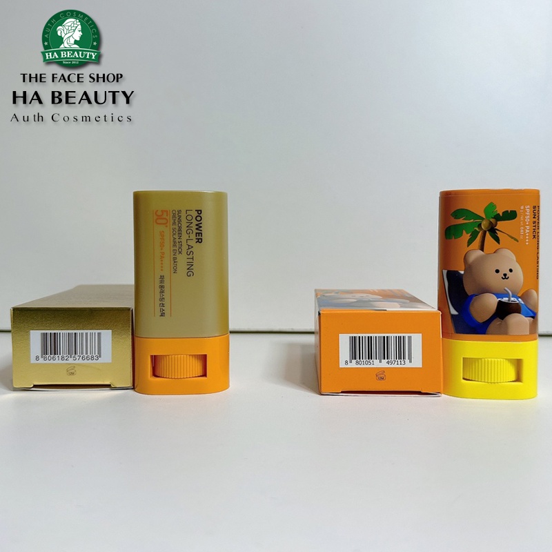 Sáp chống nắng dưỡng da The Face Shop dạng lăn Power Long Lasting Sunscreen Stick SPF50+ PA+++ 18g