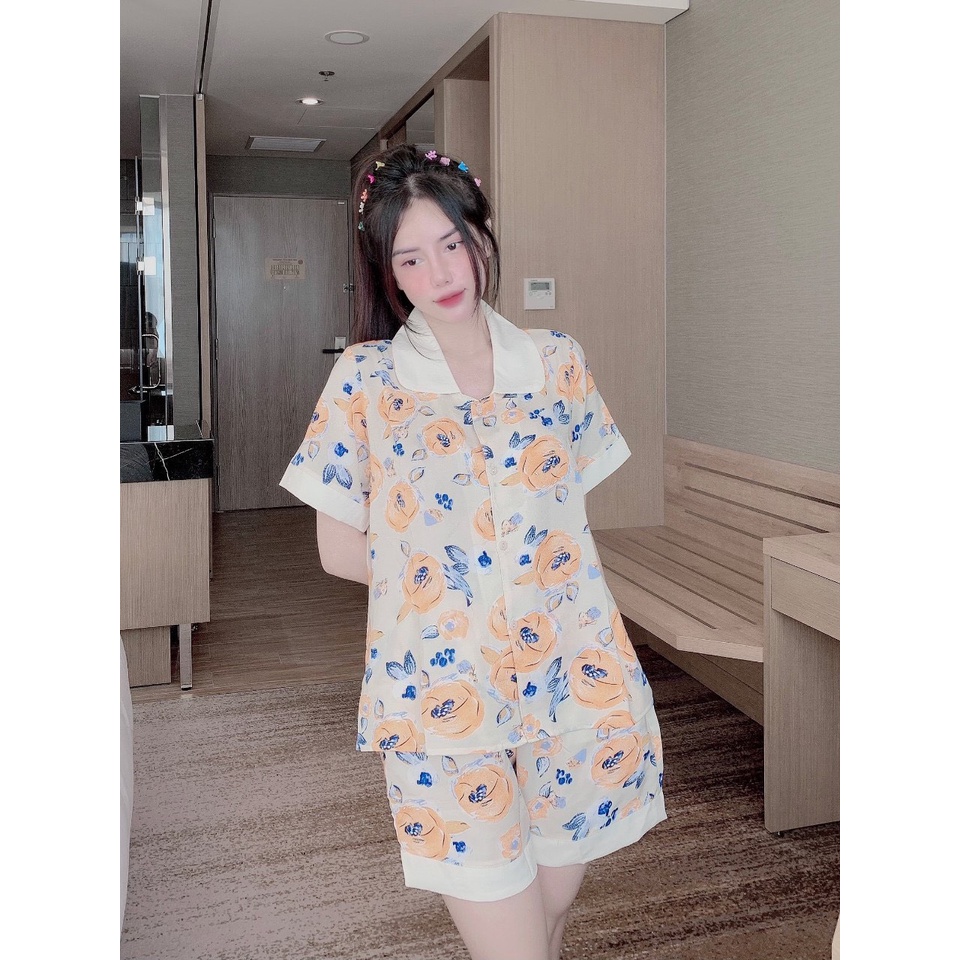 ẢNH THẬT đồ bộ pijama đùi thiết kế siêu xinh, size 40kg đến 60kg , đồ bộ nữ giá rẻ tận xưởng, freeship