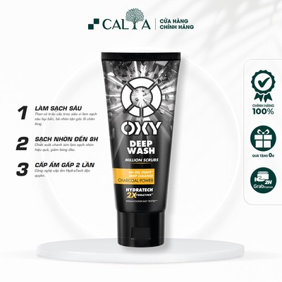 Sữa Rửa Mặt Oxy Dành Cho Nam, Làm Sạch Sâu, Sạch Dầu Nhờn, Giảm Mụn - Oxy Deep Wash Scrub Formula 100g