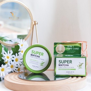 Mặt Nạ Đất Sét Some By Mi Super Matcha Pore Clean Clay Mask 100g Làm Sạch Lỗ Chân Lông Hiệu Quả Cao