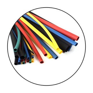 Ống gen co nhiệt 1 mét cách điện màu xanh-đỏ-vàng-đen-trắng dài 1 mét | Đường kính ống 1mm - 12mm | Gen co nhiệt