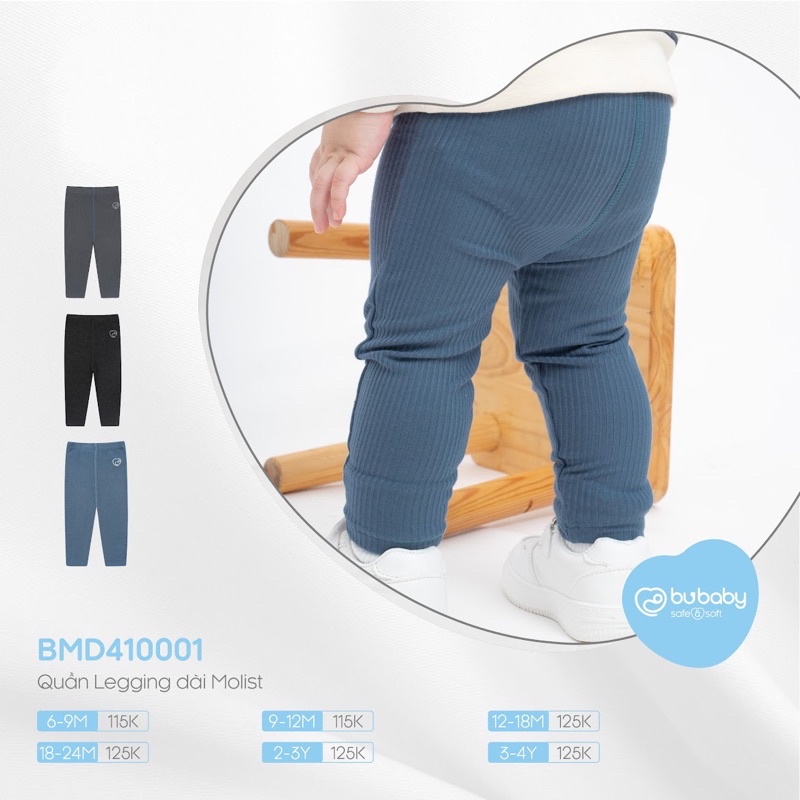 [Bu baby] Quần legging Bu siêu mềm mại co dãn cho bé