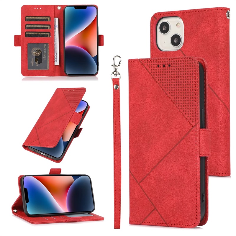 Ốp Điện Thoại Bằng Da PU Có Ngăn Đựng Thẻ Khóa Nam Châm Cho iPhone 12 13 Mini Pro Max