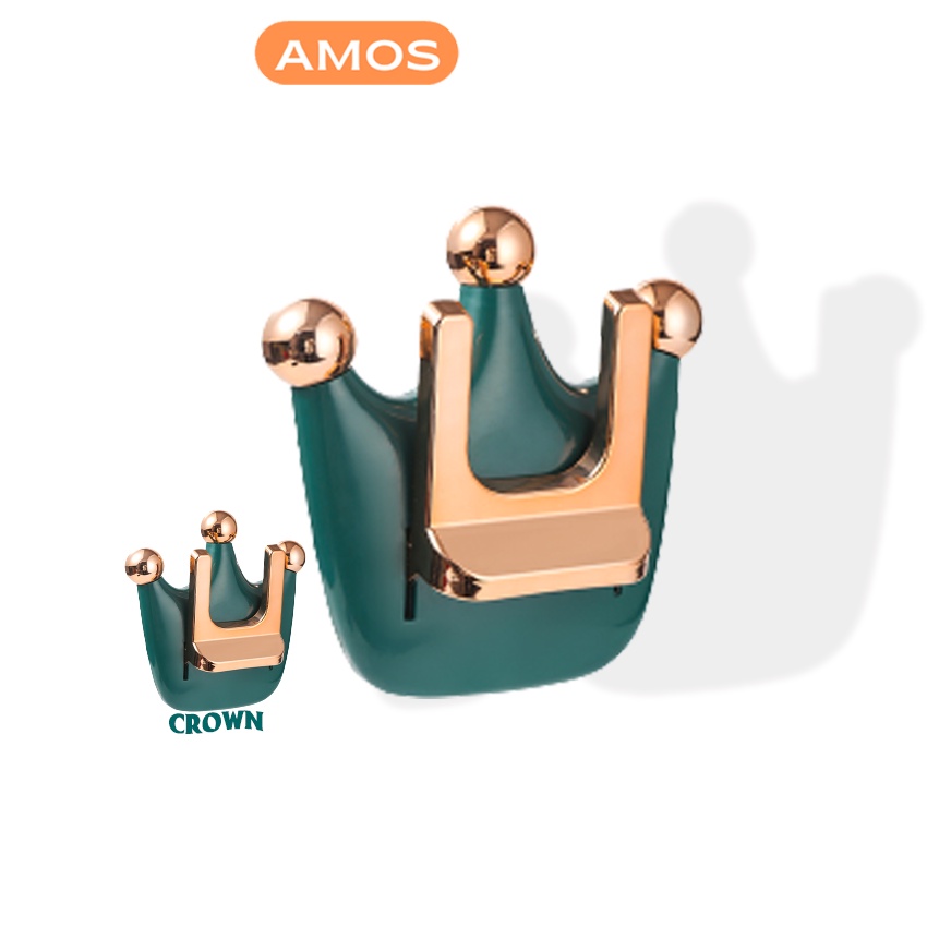 Giá treo máy sấy tóc AMOS thiết vương miện quý tộc sang trọng