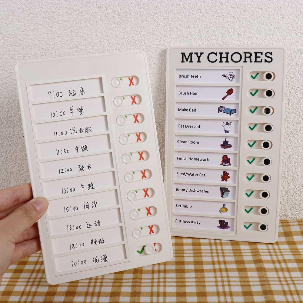 Daanes Bảng Ghi Chú Nhắc Nhở Lập Kế Hoạch Hàng Ngày Dạng Dính Tốt Có Thể Tái Sử Dụng Cho Học Sinh / Người Lớn|Bảng Ghi Chú Bằng Nhựa DIY Cho Bé