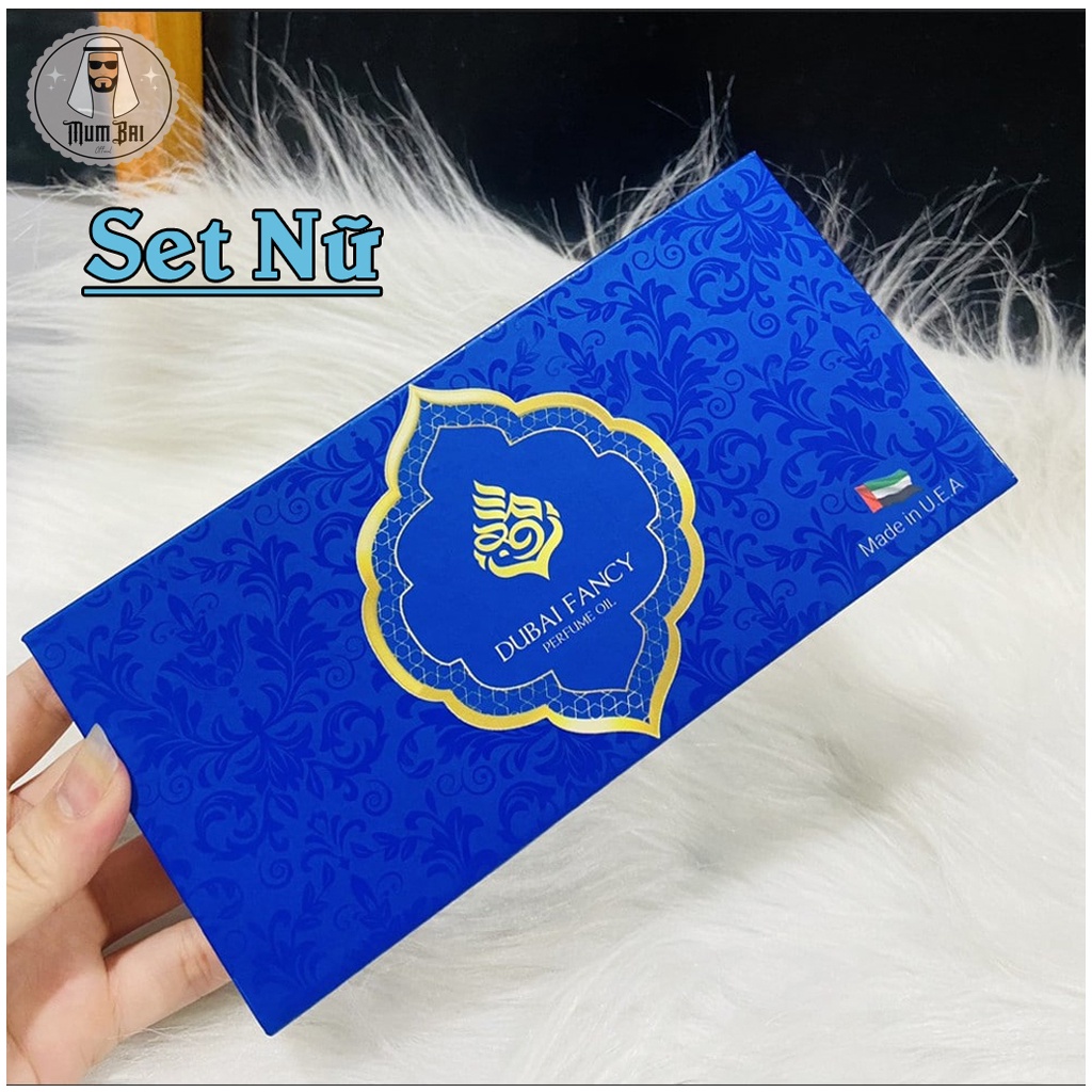 Tinh dầu nước hoa dubai mini dạng lăn 5ml, Set 5 chai tinh dầu dubai lưu hương lâu trên 8h