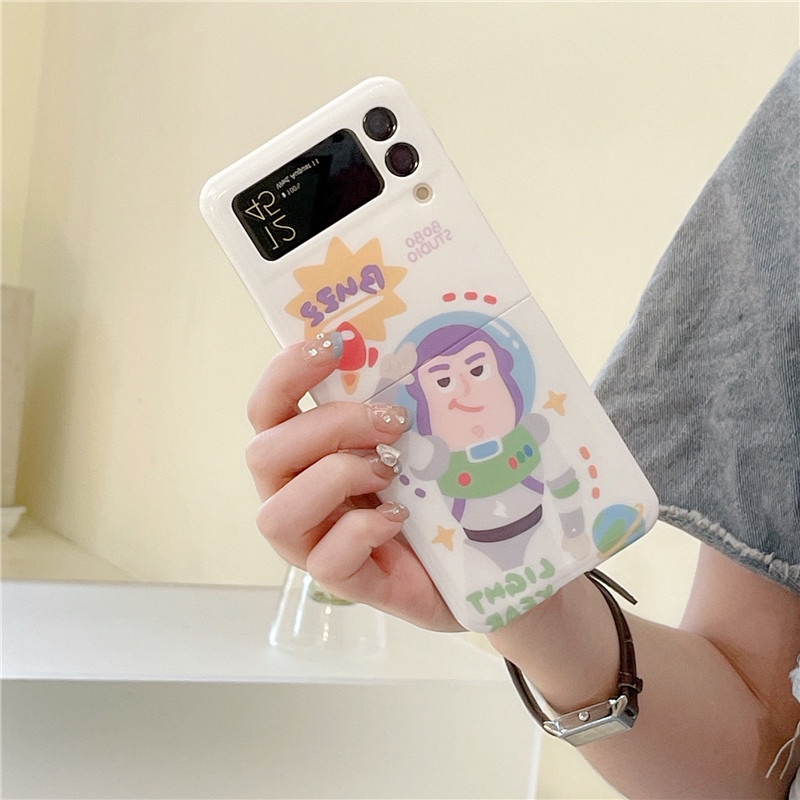 Ốp Điện Thoại Silica Gel Mềm Chống Sốc Hình Buzz Lightyear Dễ Thương Cho Samsung Galaxy Z Flip 4 Z Flip 3 5G Z Flip 4 Zflip3 Z Flip4 Z Flip 3
