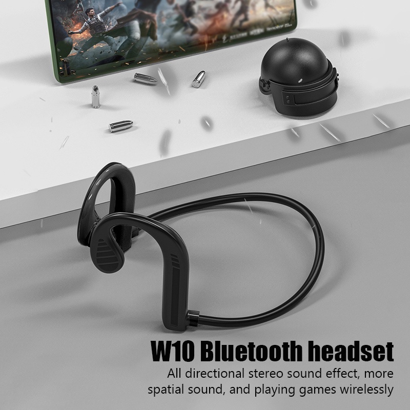 Tai Nghe Thể Thao Không Dây W10 Bluetooth 5.2 Âm Thanh Nổi Chống Nước Chống Mồ Hôi Cho Xiaomi iPhone Android