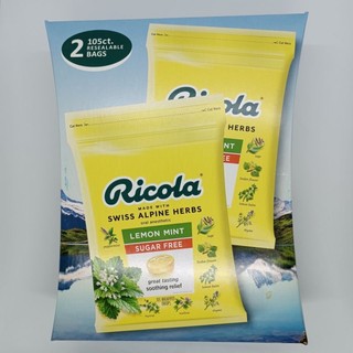 Kẹo ngậm ho không đường Ricola Sugar Free 105 viên