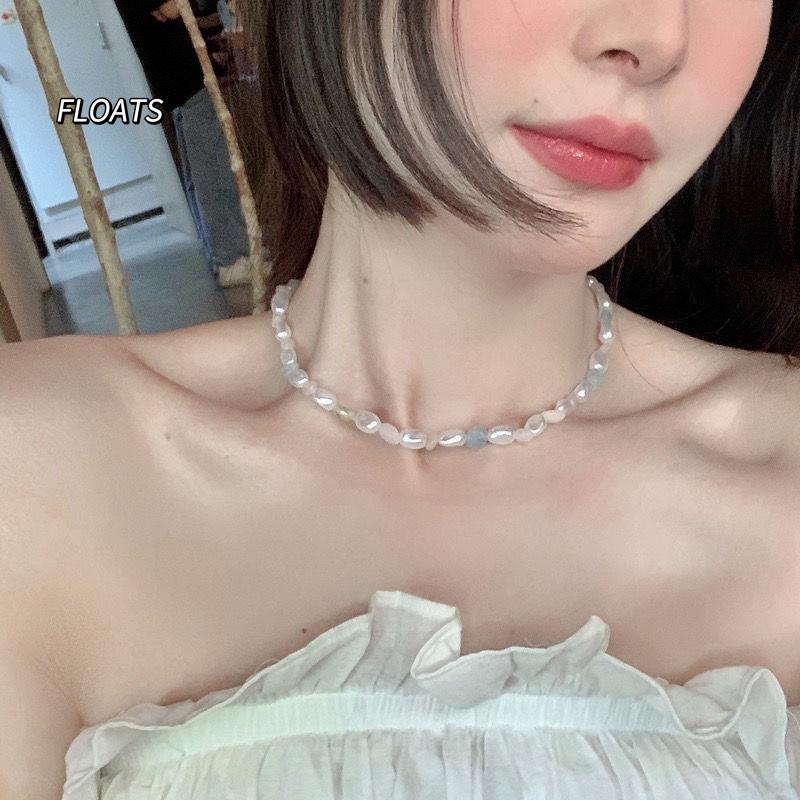 Dây Chuyền Đính Hạt Ngọc Trai Baroque Thiết Kế Màu Sắc Phong Cách ins Hàn Quốc Cổ Điển Dành Cho Bạn Nữ