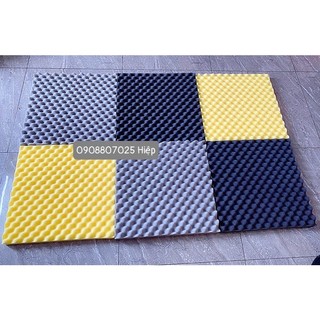 Combo 10 tấm mút hình trứng tiêu âm, cách âm 50x50 5cm KHÔNG HÚT CHÂN KHÔNG