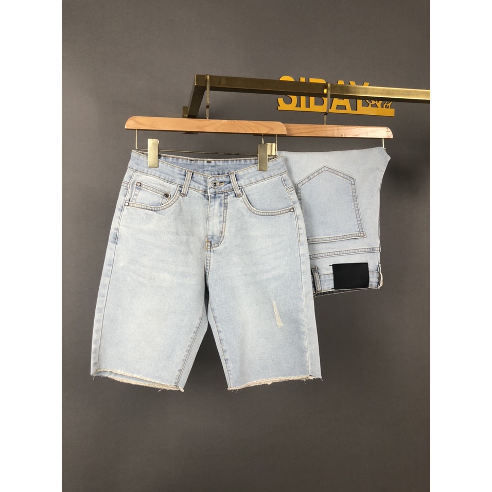 quần short jean nam cao cấp màu trắng hàng chuẩn shop