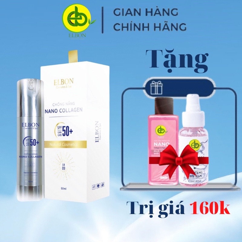 Kem chống nắng Nano collagen Elbon