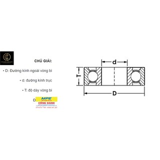 Bạc đạn nachi 6204 ZZE (chính hãng)