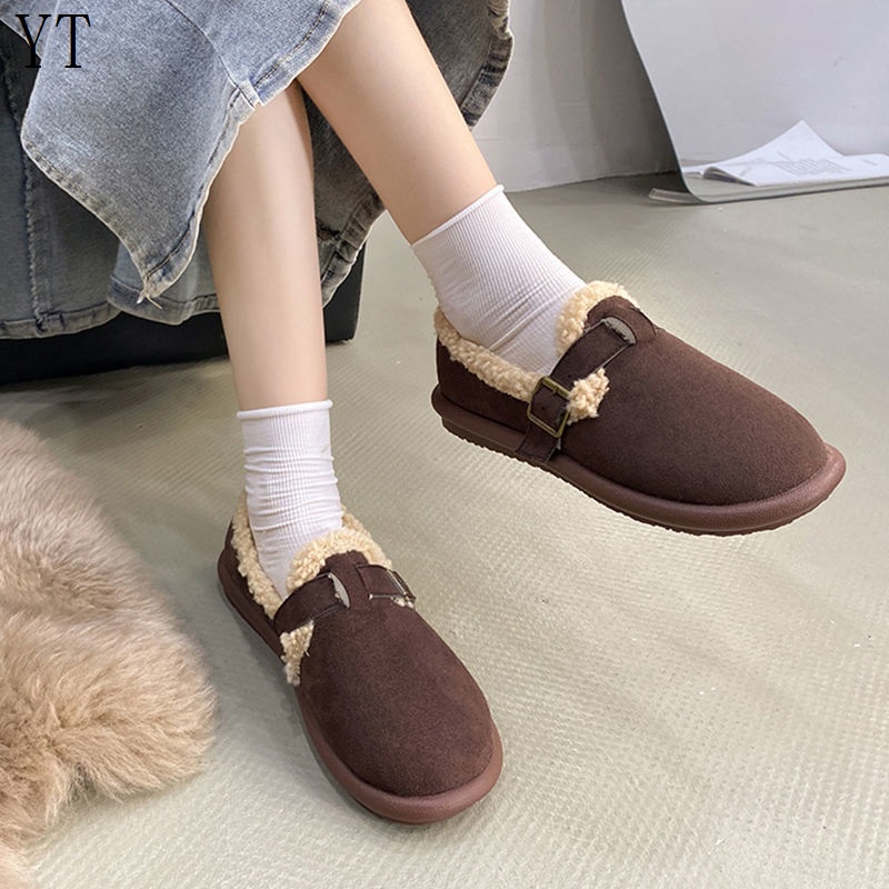Giày Birkenstock Lót Lông Giữ Ấm Thời Trang Thu Đông 2022 Cho Nữ