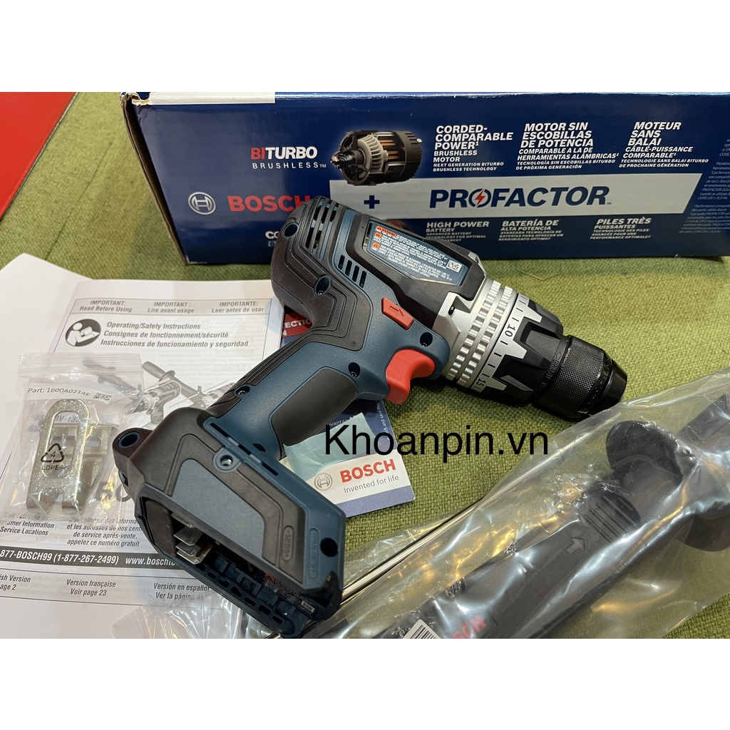 Máy khoan bê tông Bosch GSB18V-1330CN thân máy