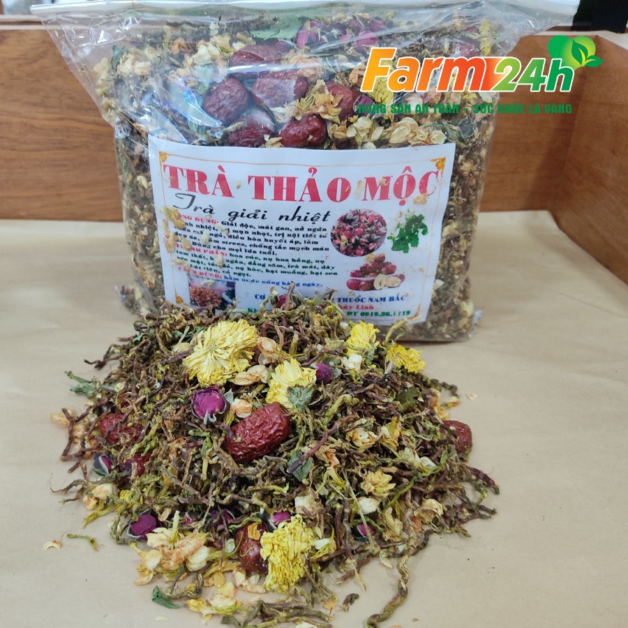 Trà thảo mộc Sapa chính hiệu, giúp giải nhiệt, thanh lọc cơ thể, an thần, ngủ ngon, 100% thiên nhiên | Farm24h