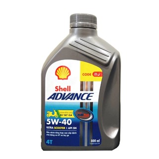 Nhớt Shell Advance Ultra Scooter 5W40 chai 0,8L (940009)