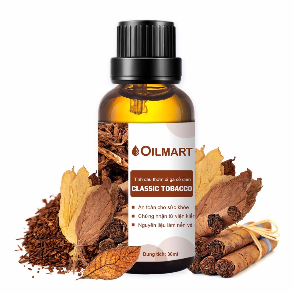 Tinh Dầu Thơm Xì Gà Cổ Điển Oilmart Classic Tobacco Essential Oil Blend