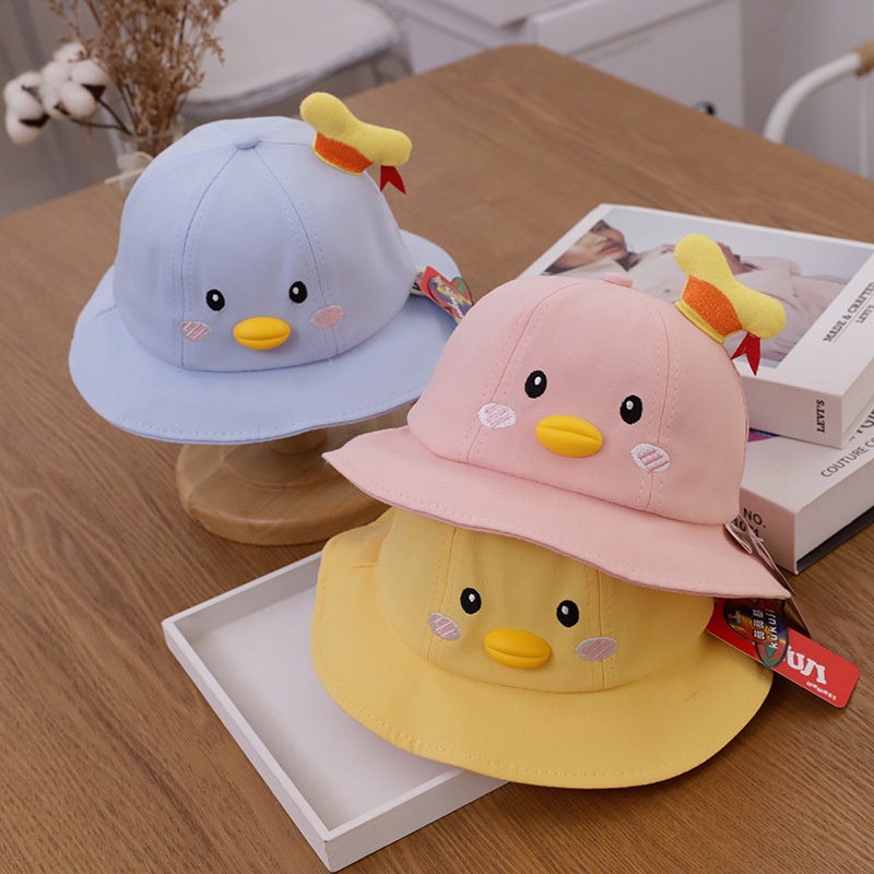 Mũ Tai Bèo Chống Nắng Thoáng Khí In Họa Tiết Hoạt Hình Dễ Thương Cho Bé