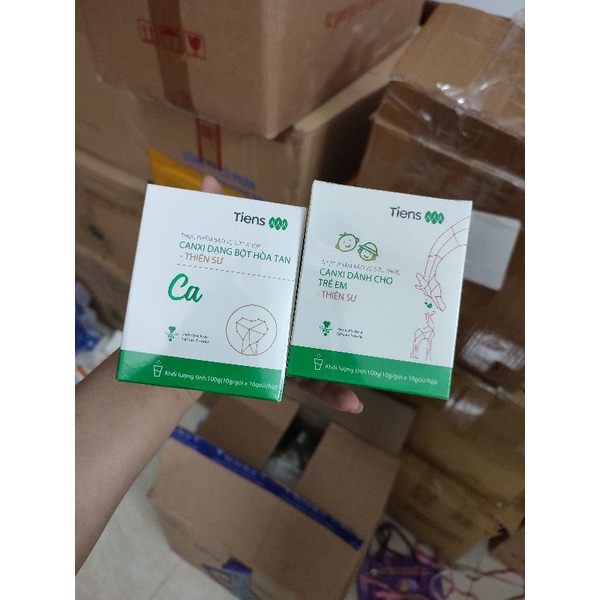 Trợ giá Canxi hữu cơ Tiens hộp 10 gói, hàng chuẩn, date mới, bí quyết cho xương chắc khoẻ, dẻo dai