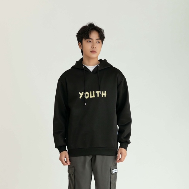 Áo Nỉ Hoodie Nam Dài Tay 2 Màu Đen Trắng MANDO Chất Nỉ Cao Cấp Form Rộng Hình In Basic Unisex Thời Trang Hàn Quốc HOD003