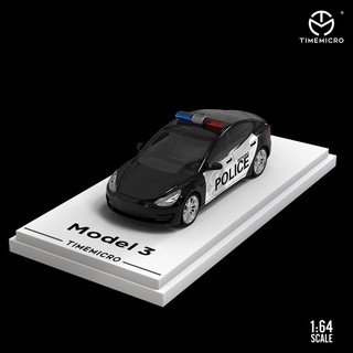 Mô hình 1:64 time micro - tesla model 3 police