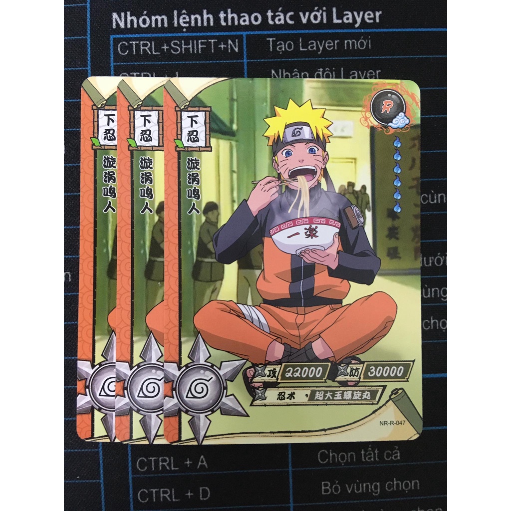 (Rain15) Thẻ bo góc nhân vật Uzumaki Naruto