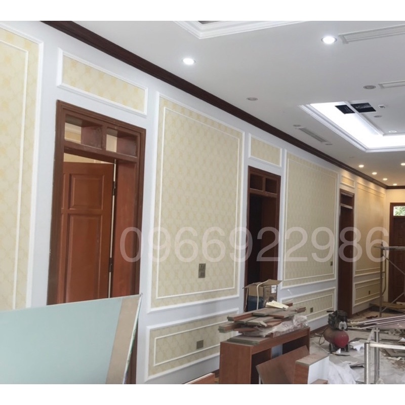 Phào Chỉ Nhựa Màu Trắng  Bóng Làm Góc Livestream