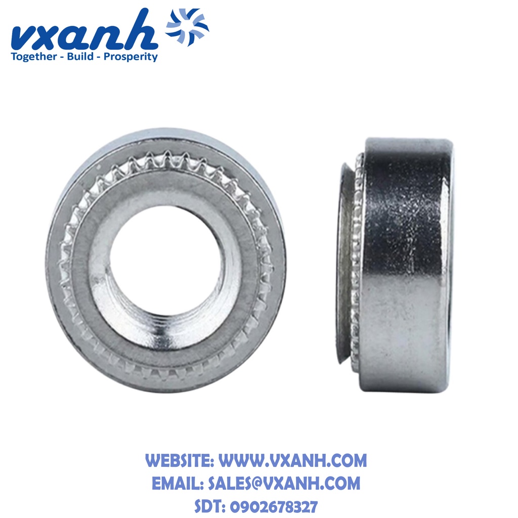 TÁN TỰ GIỮ, TÁN ÉP, ECU ÉP, ỐC VÍT, BULONG ÉP, ỐC ÉP PEM THÉP KHÔNG GỈ-SUS304(CLS) HỆ MÉT CLS-M2/M2.5/M3/M4