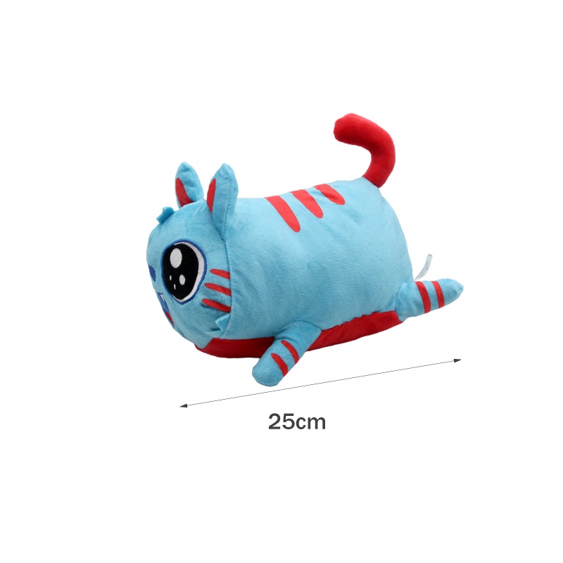 25cm Game Gravycatman Blue Cat Plush Toy Soft Stuffed Doll Children Hug Doll Girls Boys Babys Birthday Xmas Gift