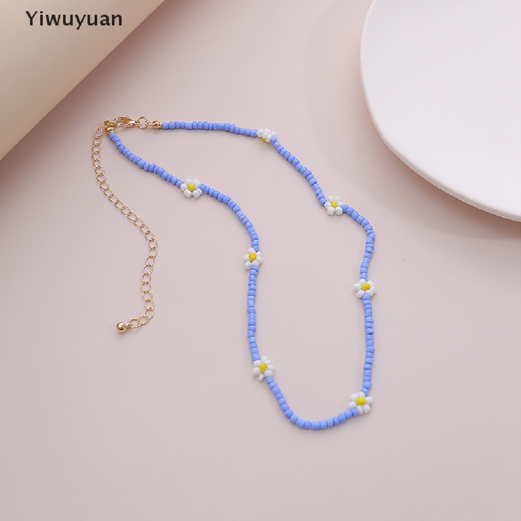 &lt; Yiwuyuan &gt; Vòng Cổ Choker Chuỗi Hạt Hình Hoa Phong Cách Bohemian Làm Quà Tặng Hàng Giảm Giá