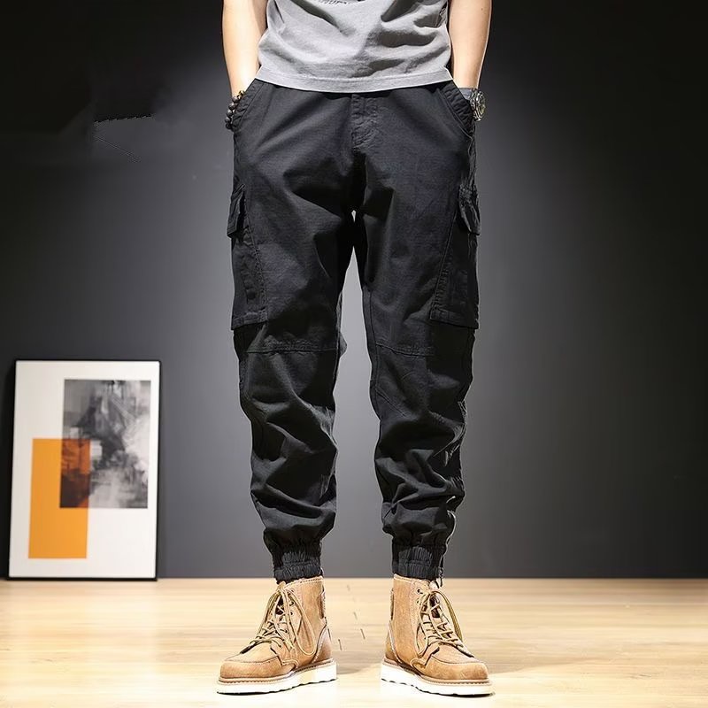 Quần Dài Dáng Rộng Phối Túi Lớn Chống Mài Mòn Thời Trang Hàn Quốc Cho Nam Size M-4XL