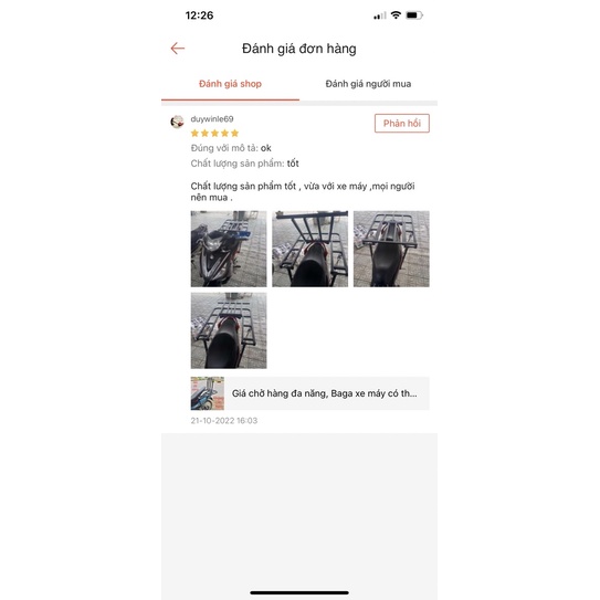 Giá chở hàng, baga xe máy có thể mở nắp mà không cần tháo.