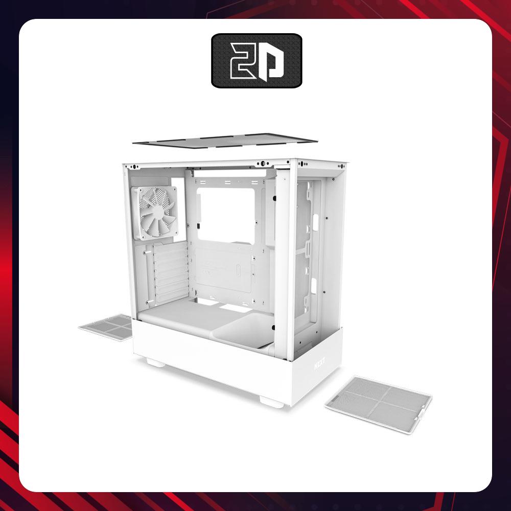 Vỏ case NZXT H5 FLOW WHITE (Màu Trắng)