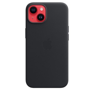 Apple iPhone 14 Leather Case with MagSafe - Midnight [Hàng chính hãng]