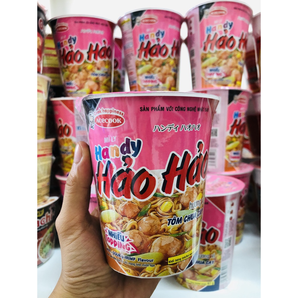 Mì Handy Hảo Hảo tôm chua cay ly 67g