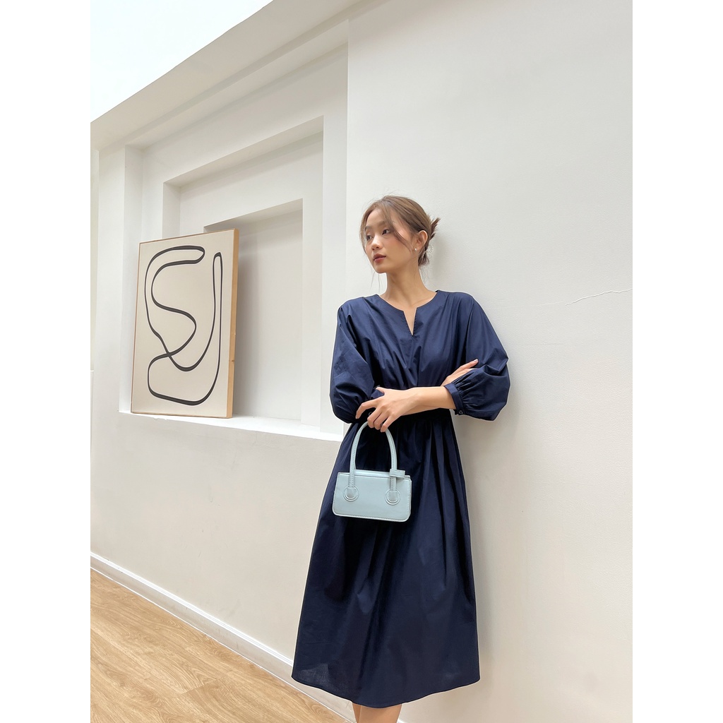 Nosbyn - Đầm Cotton Cổ Xẻ V - N210-D002