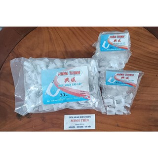Bịch Móc đóng ống dây điện, dây ruột gà, dây xả nước thải máy lạnh 16mm, 21mm