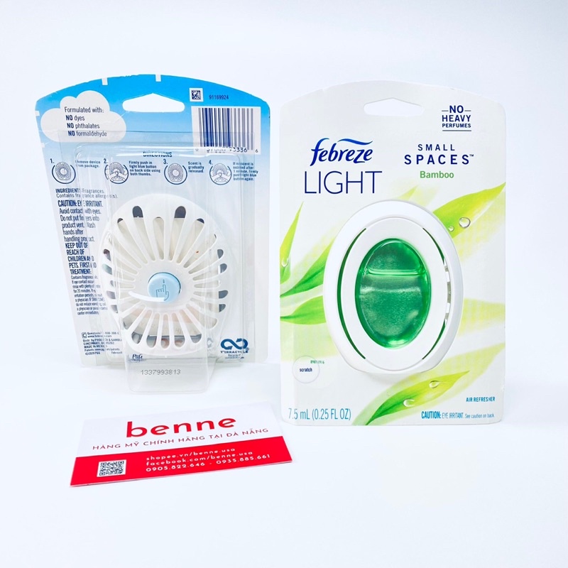 Tinh dầu thơm phòng tắm Febreze Small Spaces 7.5ml của Mỹ