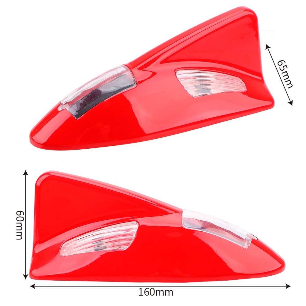Ăng Ten Vây Cá Mập Có Đèn LED Nhấp Nháy Bảo Vệ Gắn Nóc Xe Hơi Dùng Năng Lượng Mặt Trời