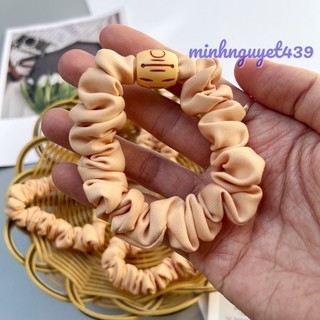 Cột tóc srunchies vải .Buộc tóc vải đũi ,vải lụa trang trí