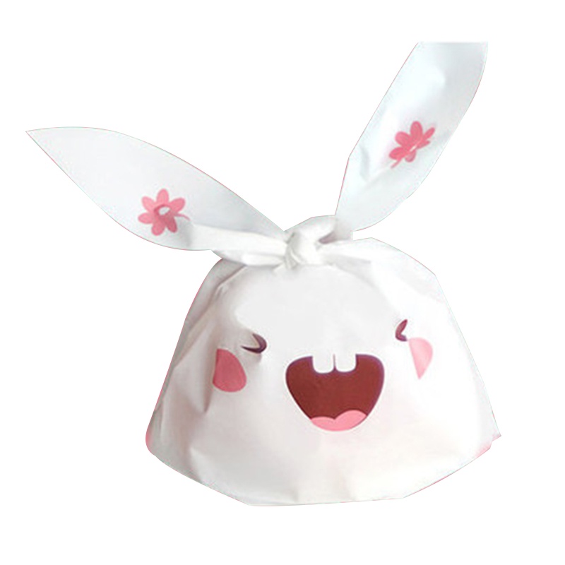 Set 50 Túi Đựng Kẹo Hình Thỏ Tai Dài Dễ Thương