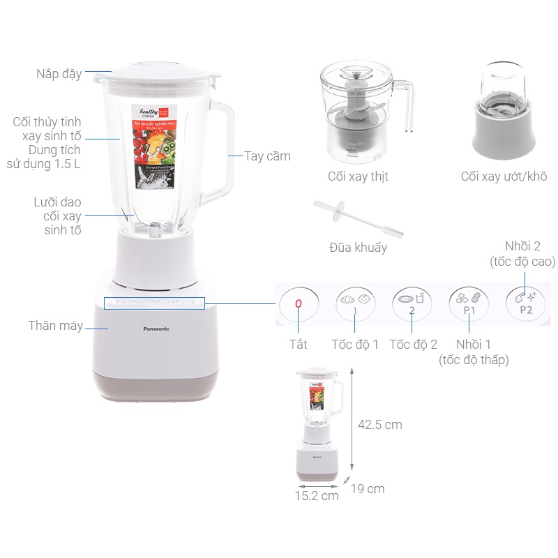 Máy xay sinh tố PANASONIC MX-MG53C1CRA
